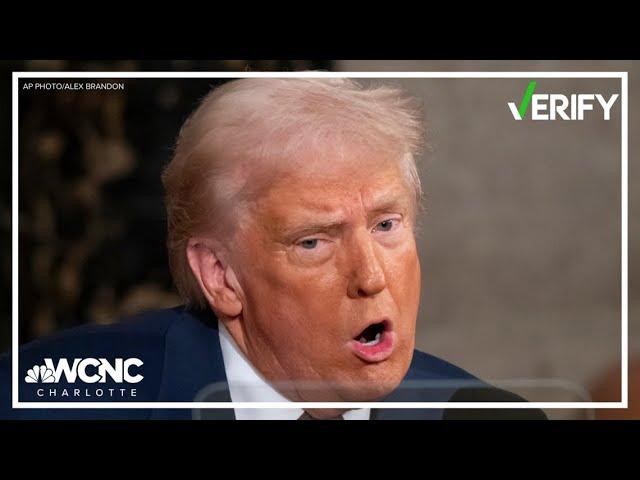 Fact-checking 3 claims from Trump's address to Congress