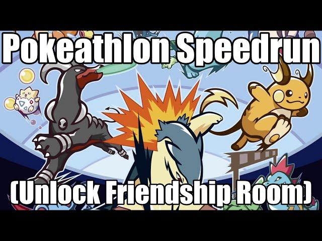 HG/SS Pokeathlon Speedrun - Unlock Friendship room (Manipless)