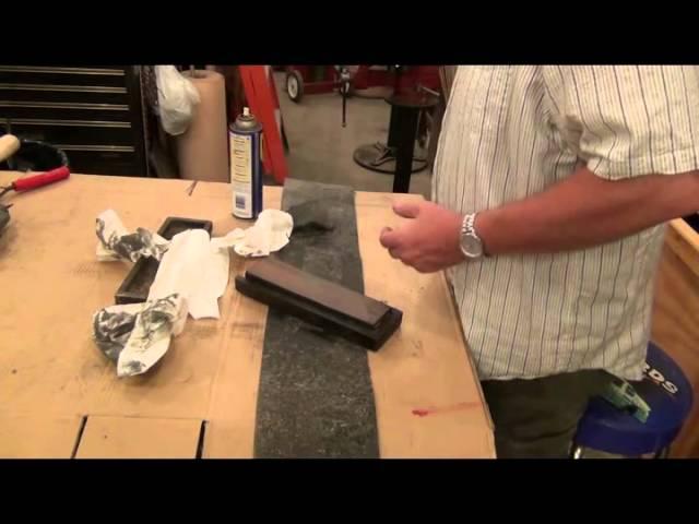 Cleaning a dirty grimey sharpening stone