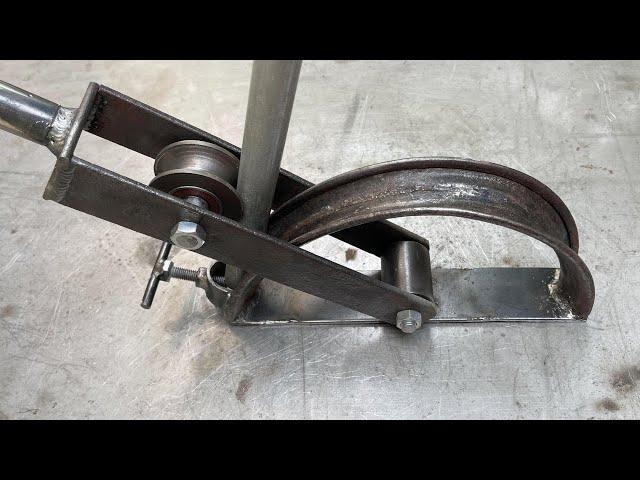 Round Pipe Bending Tricks // Handmade Pipe Bending Tool