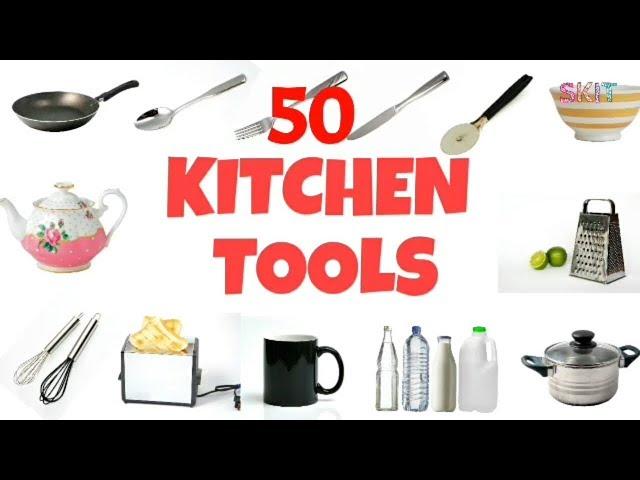 50 Kitchen Tool names in English # Terms # Items # Things