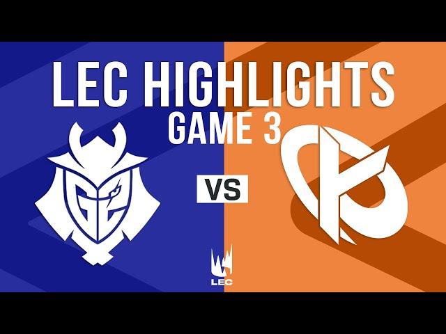 G2 vs KC Game 3 Highlights | LEC 2025 Winter Grand Finals | G2 Esports vs Karmine Corp G3