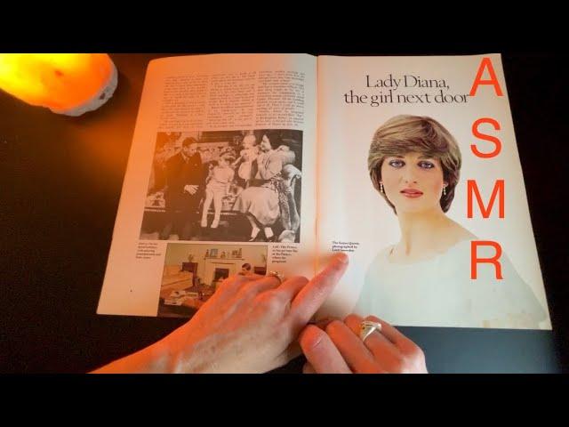 Vintage Royal Wedding Magazine Flip Through ~ ASMR Soft Spoken in a Regular Conversational Voice