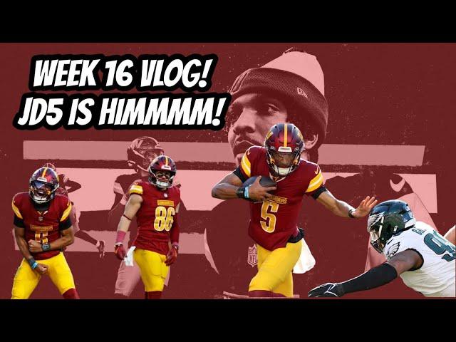 COMMANDERS/EAGLES WEEK 16 VLOG LIVE FROM NORTHWEST STADIUM! JD5 IS HIM! EPIC FINISH!