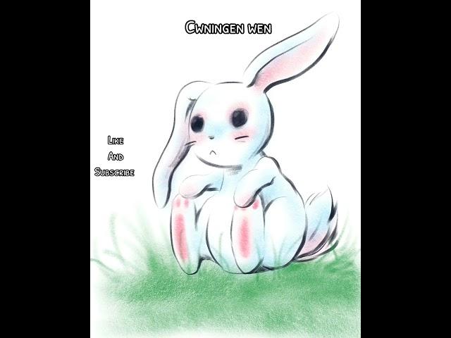 cwningen wen  #speedpainting #drawing #artandcraft #art #anime  #rabbit #bunny #animals