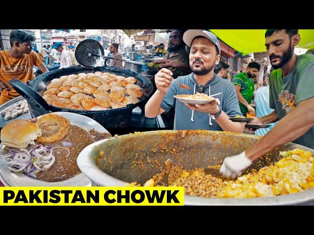 Old Karachi Street Food since 1958 | Pakistan Chowk | Naseem Kachori, Iqbal Cholay, Super Bun Kabab