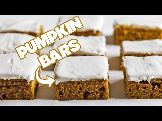 Amazing Homemade Pumpkin Bars Recipe