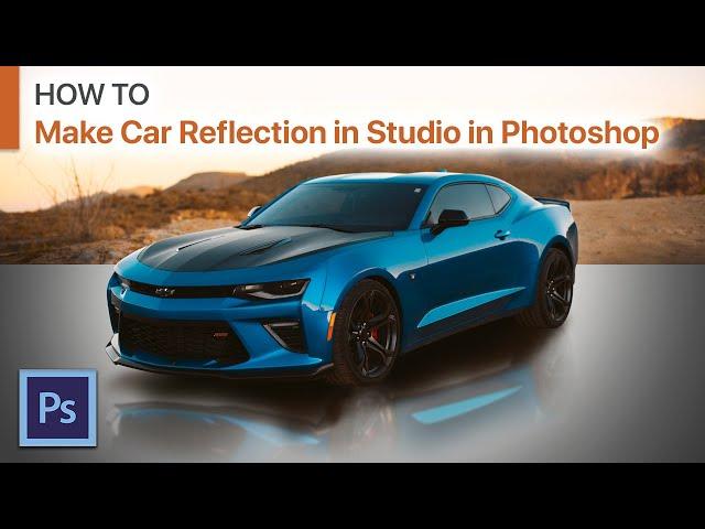 How to Make Car Reflection in Studio in Photoshop - Chevrolet CAMARO