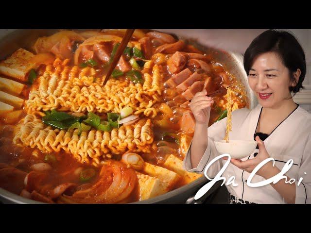 Budae Jjigae / Spicy Sausage Stew by Chef Jia Choi