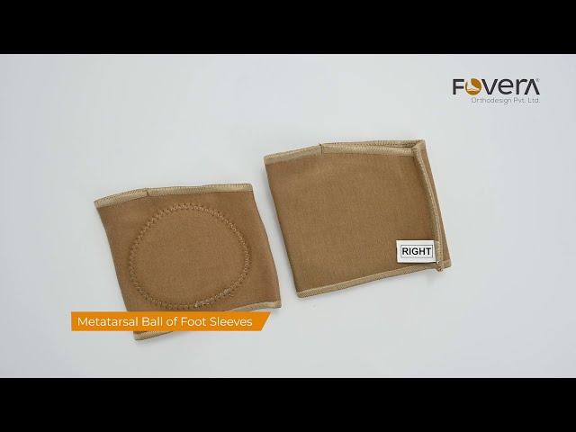 FOVERA Metatarsal Sleeves Pads for Ball of Foot or Metatarsalgia Pain Relief