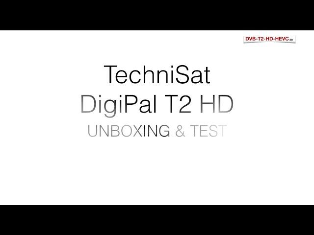 TechniSat DigiPal T2 HD - UNBOXING & TEST (DVB-T2 HD Receiver)