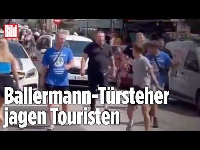 Gewalt am Ballermann: Türsteher gehen brutal auf deutsche Touristen los