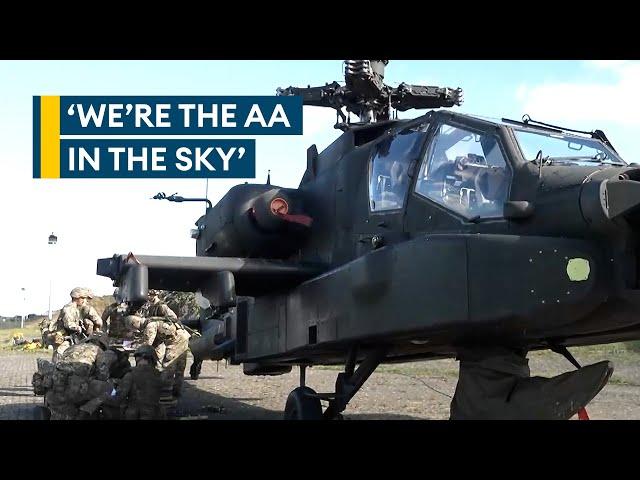 Apache helicopter rescue skills tested by military's 'AA in the sky'