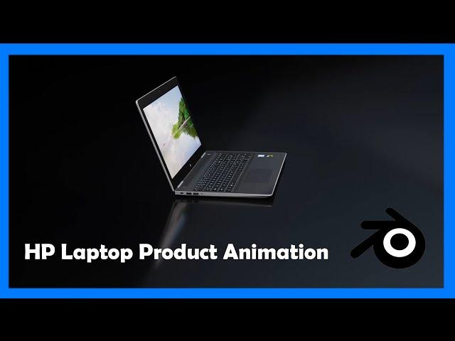 How To Create A HP Laptop 3D Animation - Blender 2.9