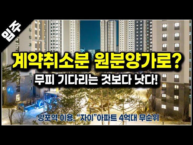 분당선 망포역 이용가능한 자이 아파트 계약해지분 19세대 무순위 4억대