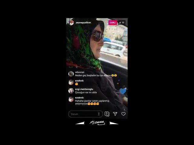 Zeynep yatkın instagram canlı yayında