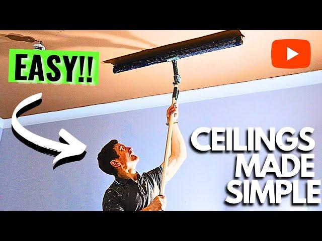 These Hacks Make Plastering Ceilings EASY!! (NO EXTRA SKILLS NEEDED...)