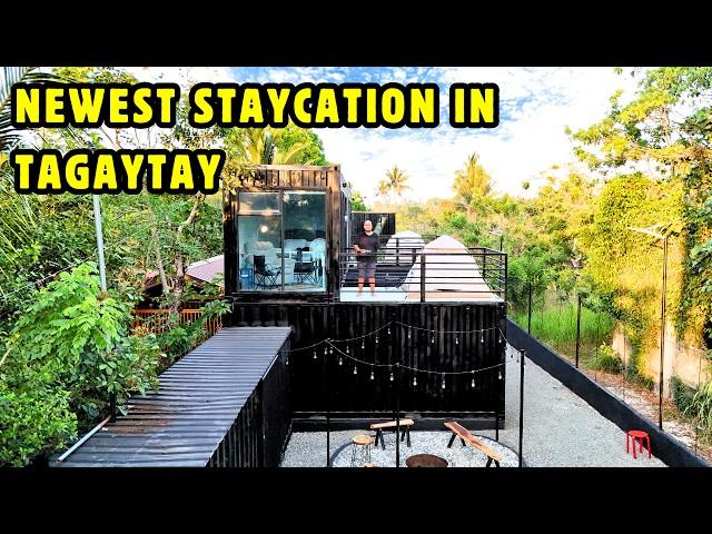 Newest Tagaytay Staycation in a Shipping Container with Pool - Boxouse [ENG SUB]