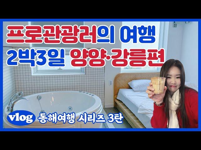 VLOG 2박3일 양양&강릉여행브이로그 #2  l 강릉 당일치기 코스추천(강릉맛집, 강릉카페, 강릉소품샵투어)