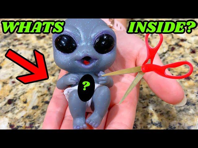 WHAT'S INSIDE TINY ALIEN BABY?! AUBREY & CALEB CUTTING OPEN an ALIEN