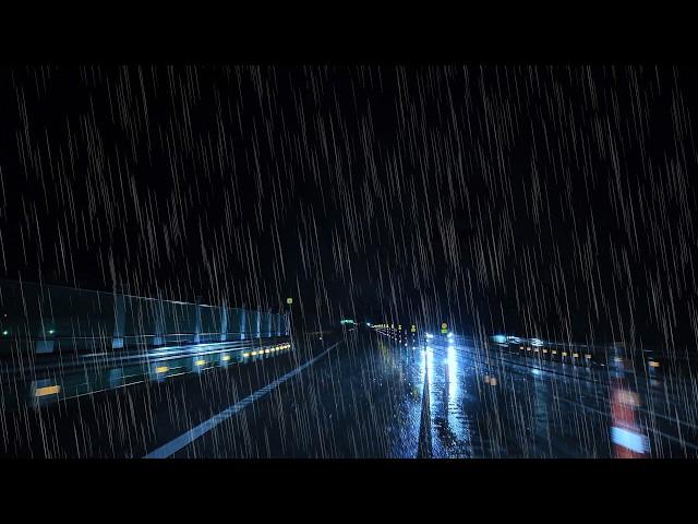 ️Driving Alone on Rainy Rural Highwaysfor relaxing & deep sleep