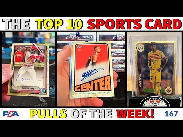 ONE OF THESE CARDS CAME OUT OF A $30 BLASTER BOX!  | TOP 10 SPORTS CARD PULLS OF THE WEEK | EP 167