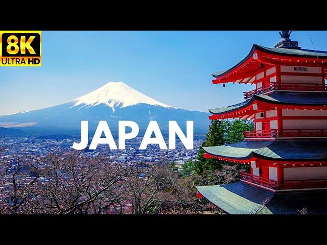 JAPAN in 8K ULTRA HD 60 FPS. (The Land Of Rising Sun) Collection of Aerial Footage n Night Timelapse