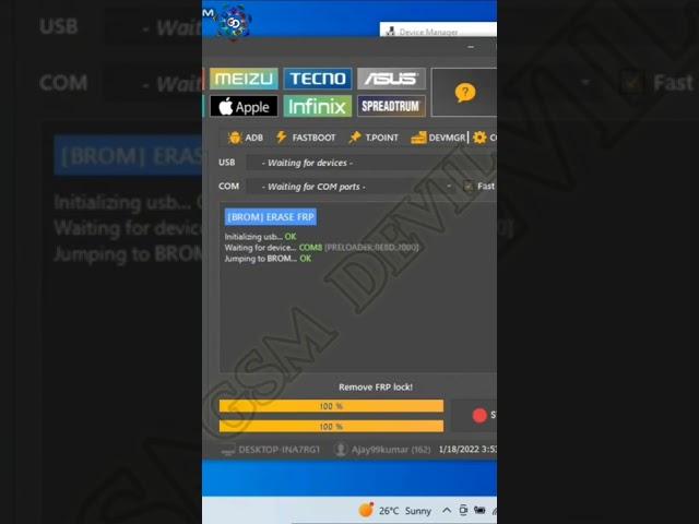 Vivo y22(2022)frp 1click remove unlock tool |Vivo y22 Frp Bypass|google account remove/#shorts