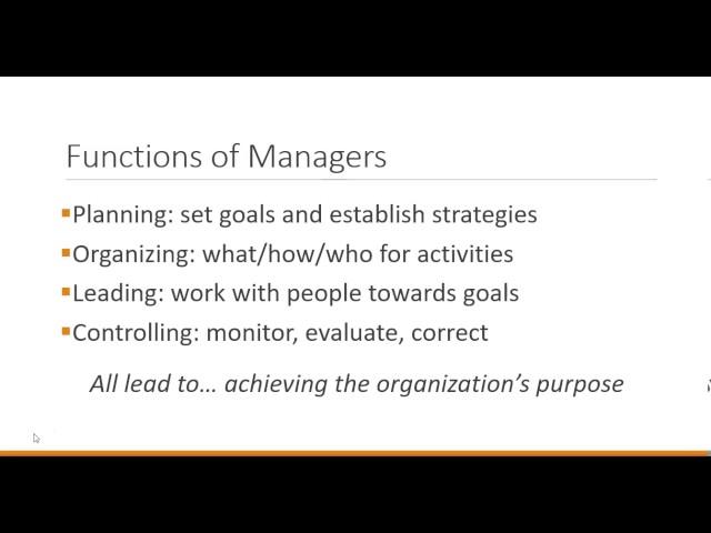 Principles of Management: Introduction to Management 1