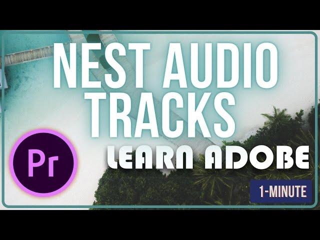 Premiere Pro : How to Nest Audio Tracks #adobepremierepro