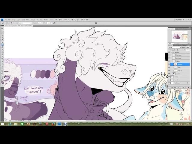 Notice Me Senpai - Dog OC Speedpaint