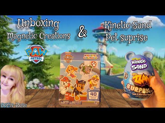 Pawpatrol Magnetic Creations & Kinetic Sand Pet Suprise with Doris-Rose