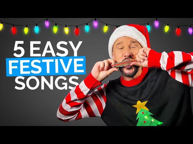 5 Stupidly Simple Christmas Songs (On Harmonica)
