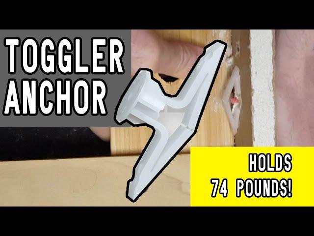 Toggler Plastic Toggle Anchors / Pop Toggles Installation and Weight Test