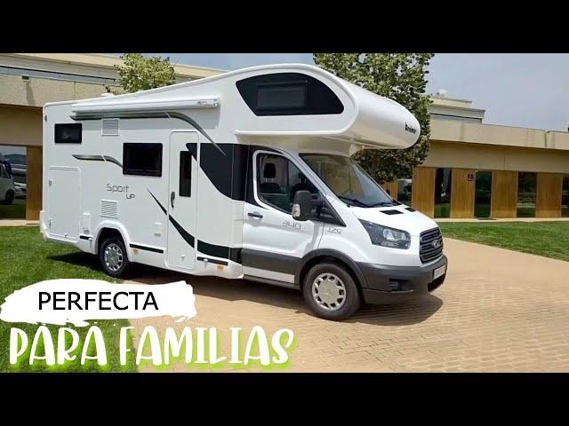  ¿LA MEJOR AUTOCARAVANA para FAMILIAS ?  VAN TOUR capuchina BENIMAR SPORT 340 UP  al DETALLE