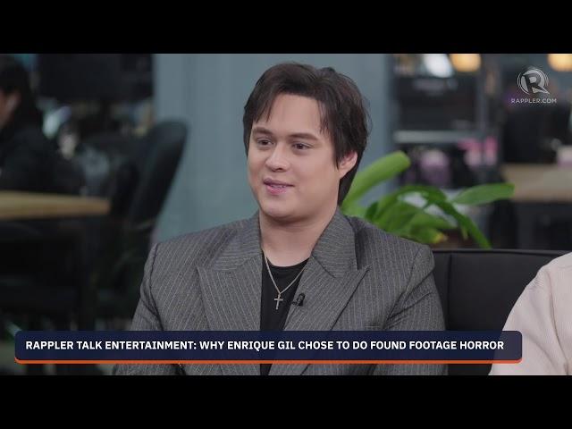 Rappler Talk Entertainment: Why Enrique Gil chose to do found footage horror