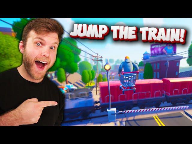 Jumping Over A Train In A SHOPPING CART?! | Slackers Carts Of Glory