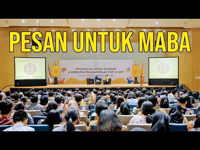 PESAN RADITYA DIKA UNTUK MAHASISWA BARU