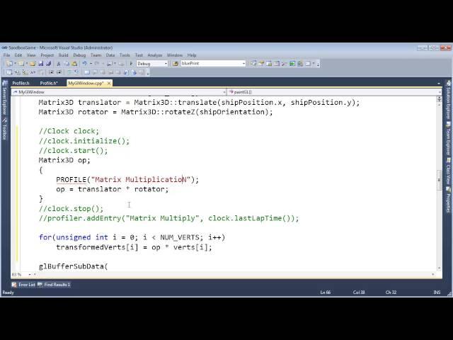 Profile Helper Class
