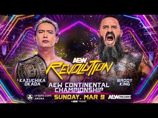 WWE 2K24 Kazuchika Okada Vs. Brody King | AEW Continental Championship | AEW Revolution 2025