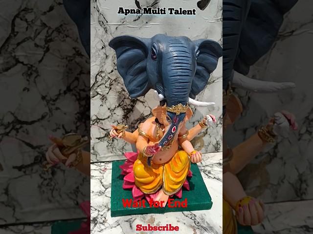 Eco friendly Ganesha Making | Ganesha Making | Apna Multi Talent Ganesha #shorts