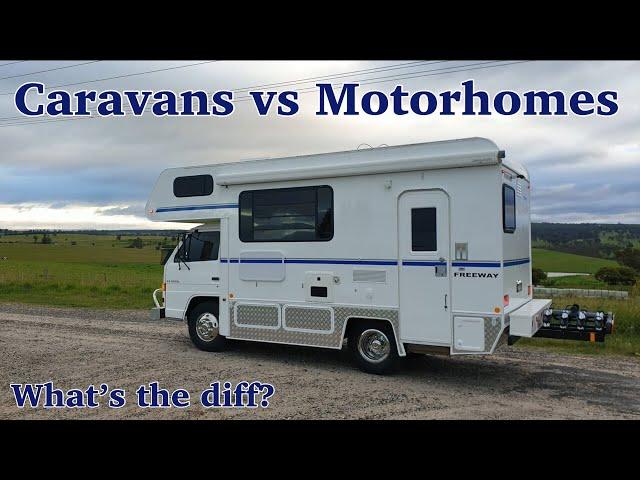Caravans vs Motorhomes, what's the diff? Episode 23 || TRAVELLING AUSTRALIA IN A MOTORHOME