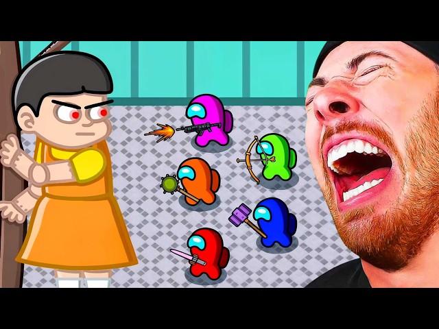 SQUID GAMES VS AMONG US (Funny Animation)