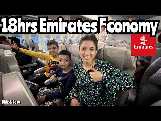 Complete Emirates Economy Experience - Dubai DXB to Newark EWR via Athens ATH #travel ​⁠@emirates