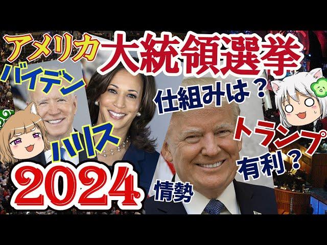 【米大統領選2024】仕組みと今までの軌跡を追う！【ハリスvsトランプ】#単発動画