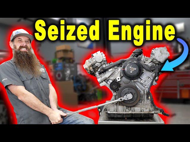 Seized 3.0 Supercharged Audi Engine ~ Complete Engine Failure