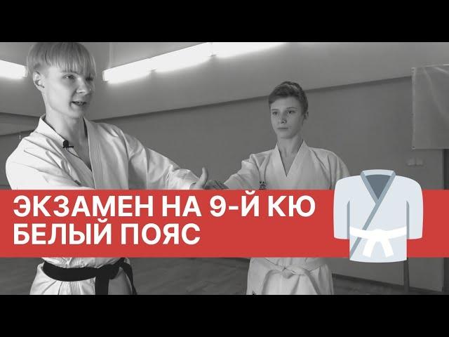 9-й кю (белый пояс): пособие по подготовке к экзамену.