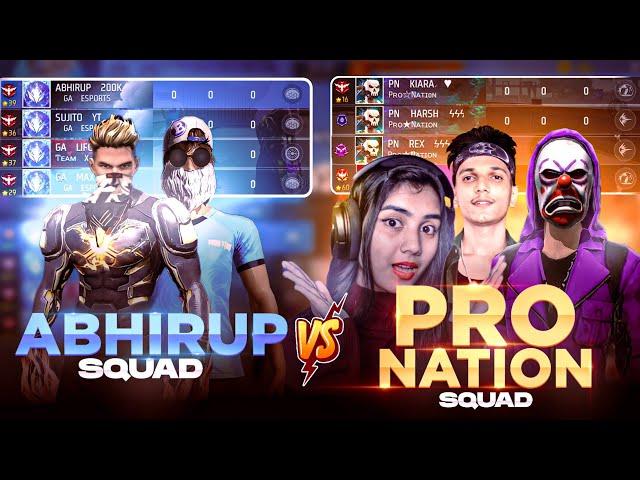 4-0 ABHIRUP SQUAD  VS PRO NATION  | PN KIARA PRIVATE HER LIVE STREAM AFTER THIS 
