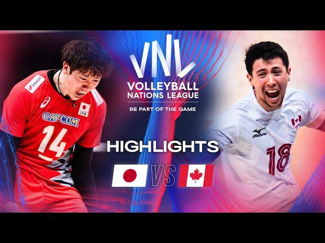  JPN vs.  CAN - Quarter Finals | Highlights | Men’s VNL 2024