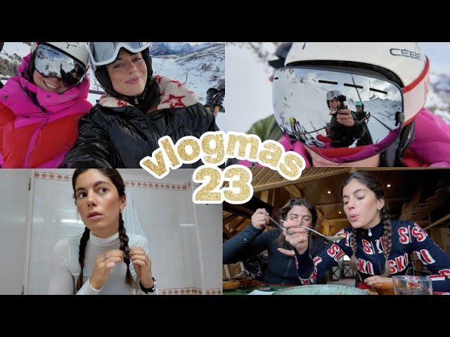 VLOGMAS 23 - primer día del año de esquí con los Bace y una buena comilona